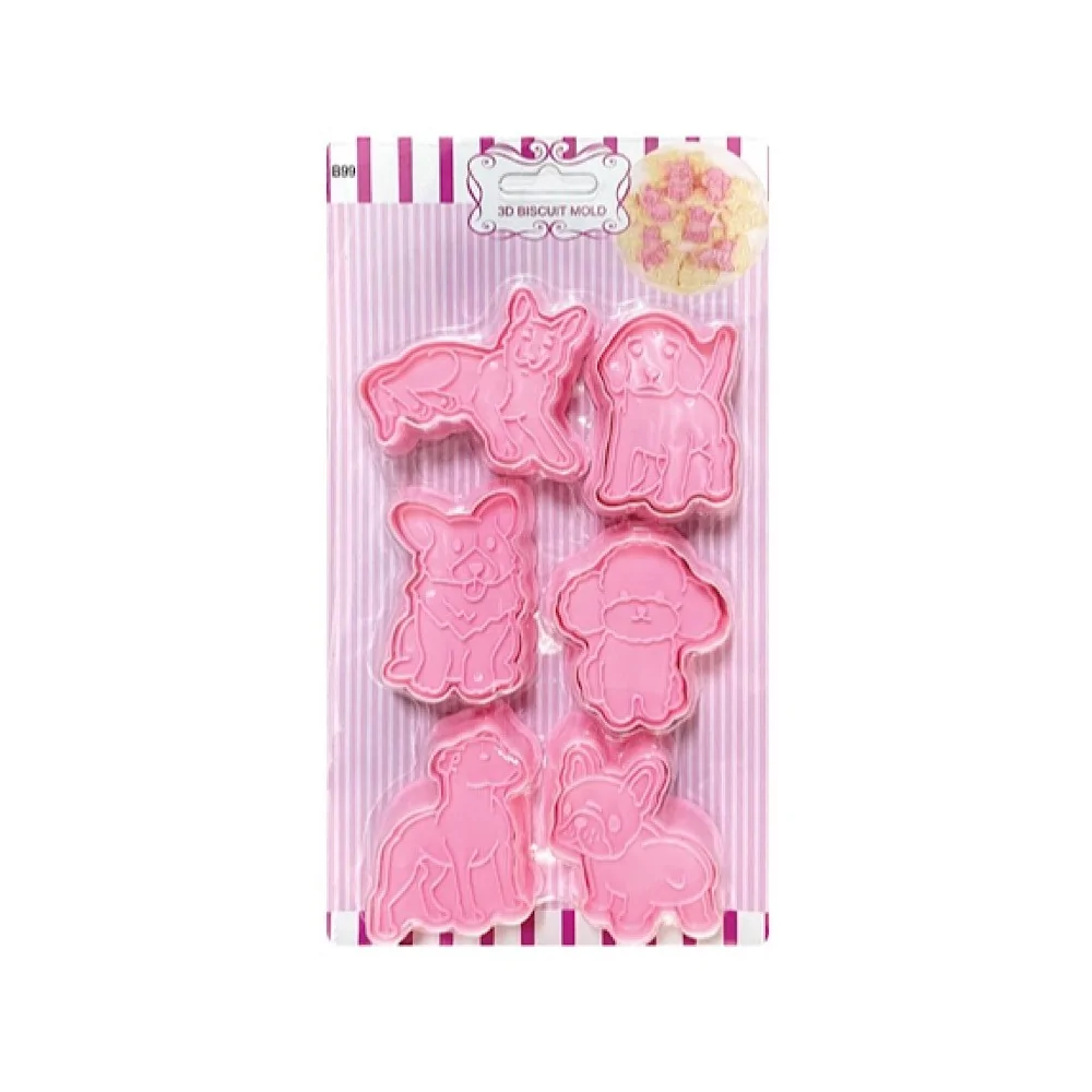 Σετ 6 πρεσαριστά κουπάτ "Σκυλάκια"