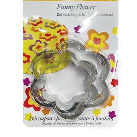 Σετ 3 πρεσαριστά κουπάτ Funny flower