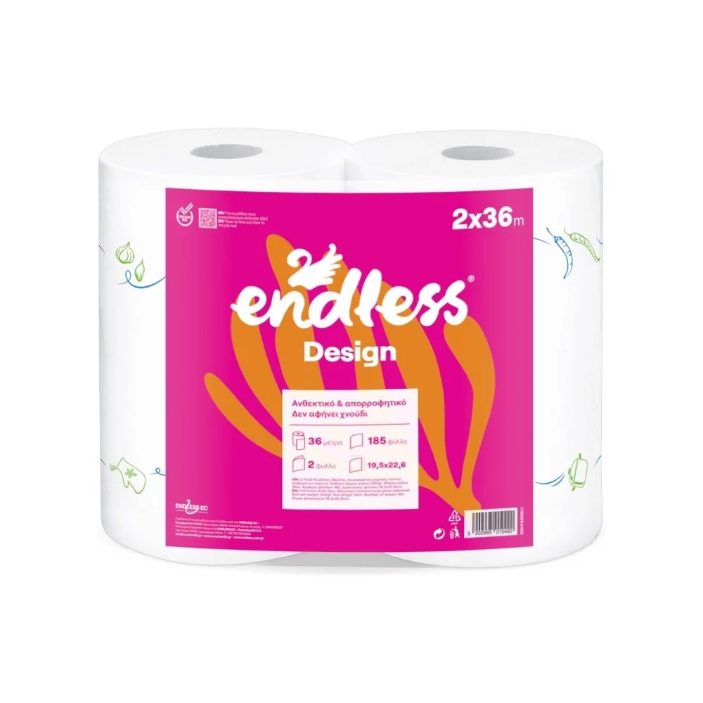 Endless Design Χαρτί Κουζίνας 2φυλλο 2x350gr