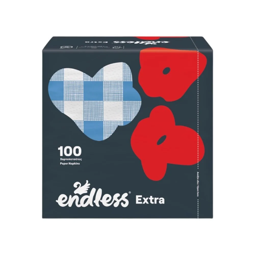 Endless Extra Καρό Μπλε 100φ.