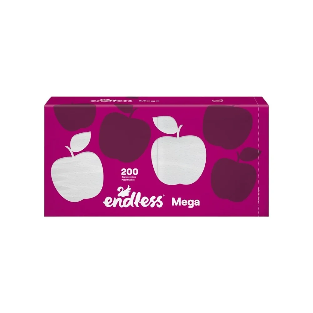 Endless Mega Χαρτοπετσέτα Λευκή 200φ