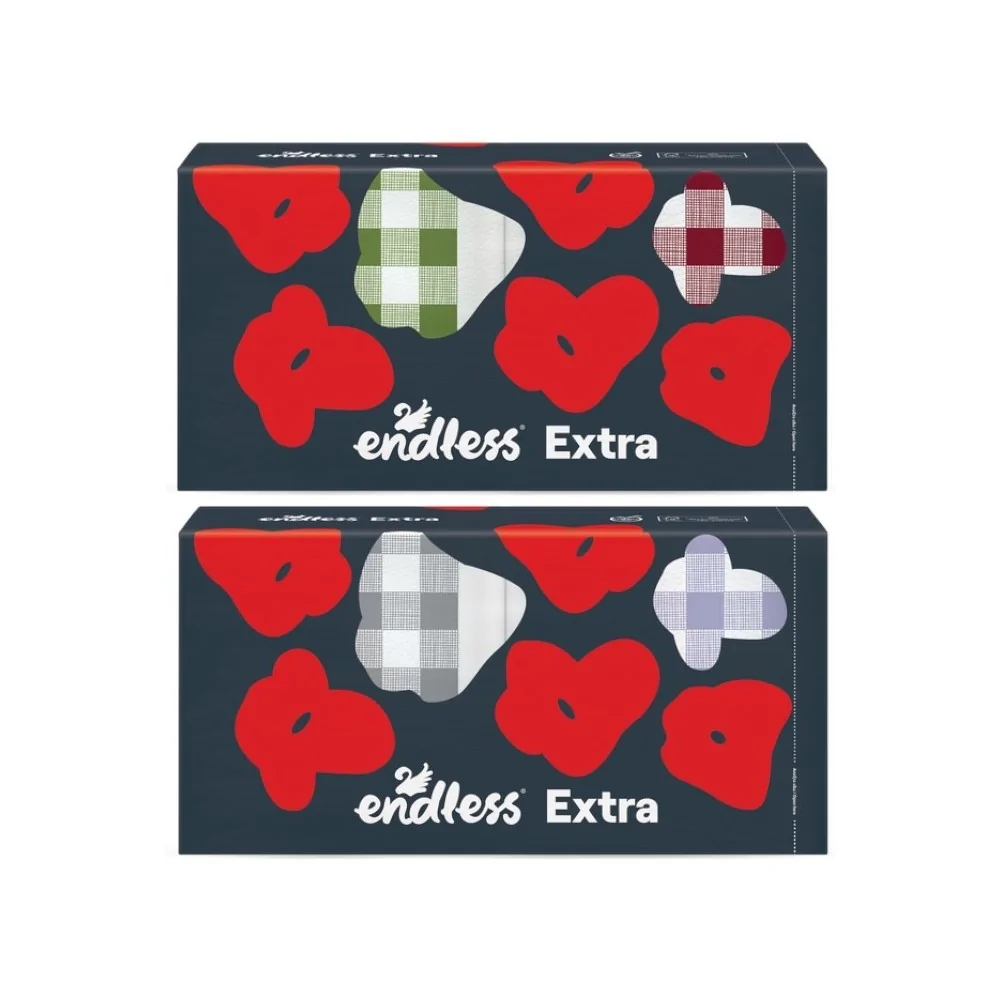 Endless Χαρτοπετσέτες Extra Καρο 160φ