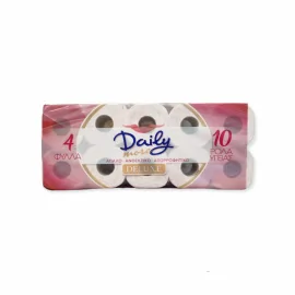 Daily More Deluxe Χαρτί Υγείας 4φυλλα/10ρολά