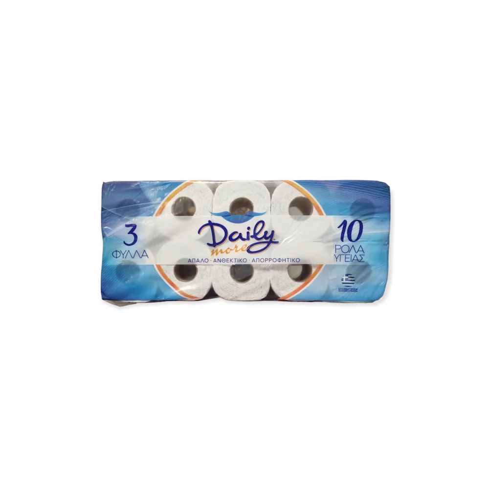 Daily More Χαρτί Υγείας 3φυλλα/10ρολά