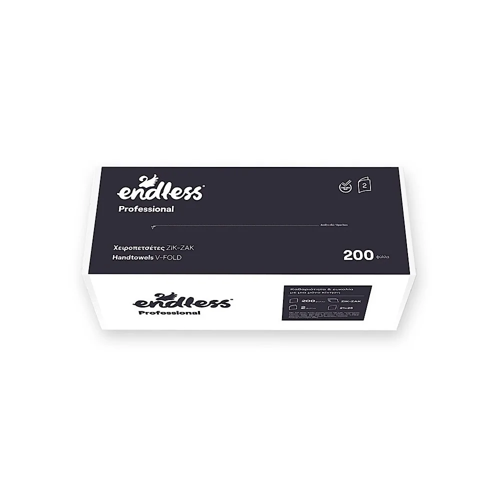 Endless Professional Χειροπετσέτα Ζικ Ζακ 390gr 2φυλλη