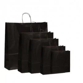 Τσαντές Χάρτινες Δώρου Μαύρες