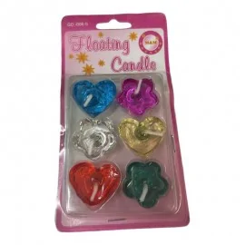 Επιπλέοντα Διακοσμητικά Κεράκια (6 τμχ)