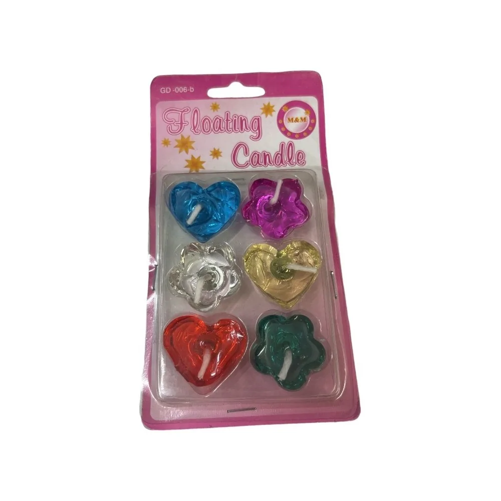 Επιπλέοντα Διακοσμητικά Κεράκια (6 τμχ)