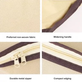 Θήκη αποθήκευσης Ρούχων Εκρού 100x45x15cm