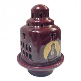 Καντήλι πήλινο Μπορντώ (8309)