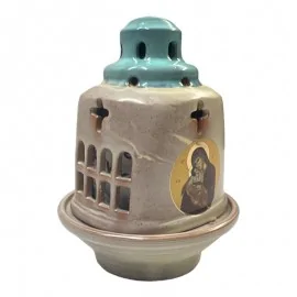 Καντήλι Πήλινο Δίχρωμο Μπεζ