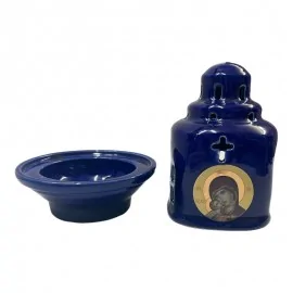 Καντήλι Πήλινο Μπλε