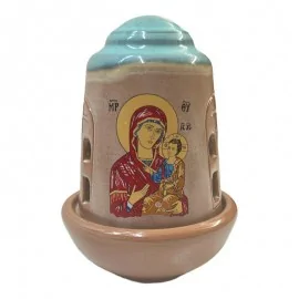 Καντήλι Πήλινο Δίχρωμο Μπεζ