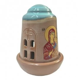 Καντήλι Πήλινο Δίχρωμο Μπεζ