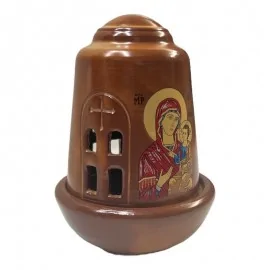 Καντήλι Πήλινο Καφέ