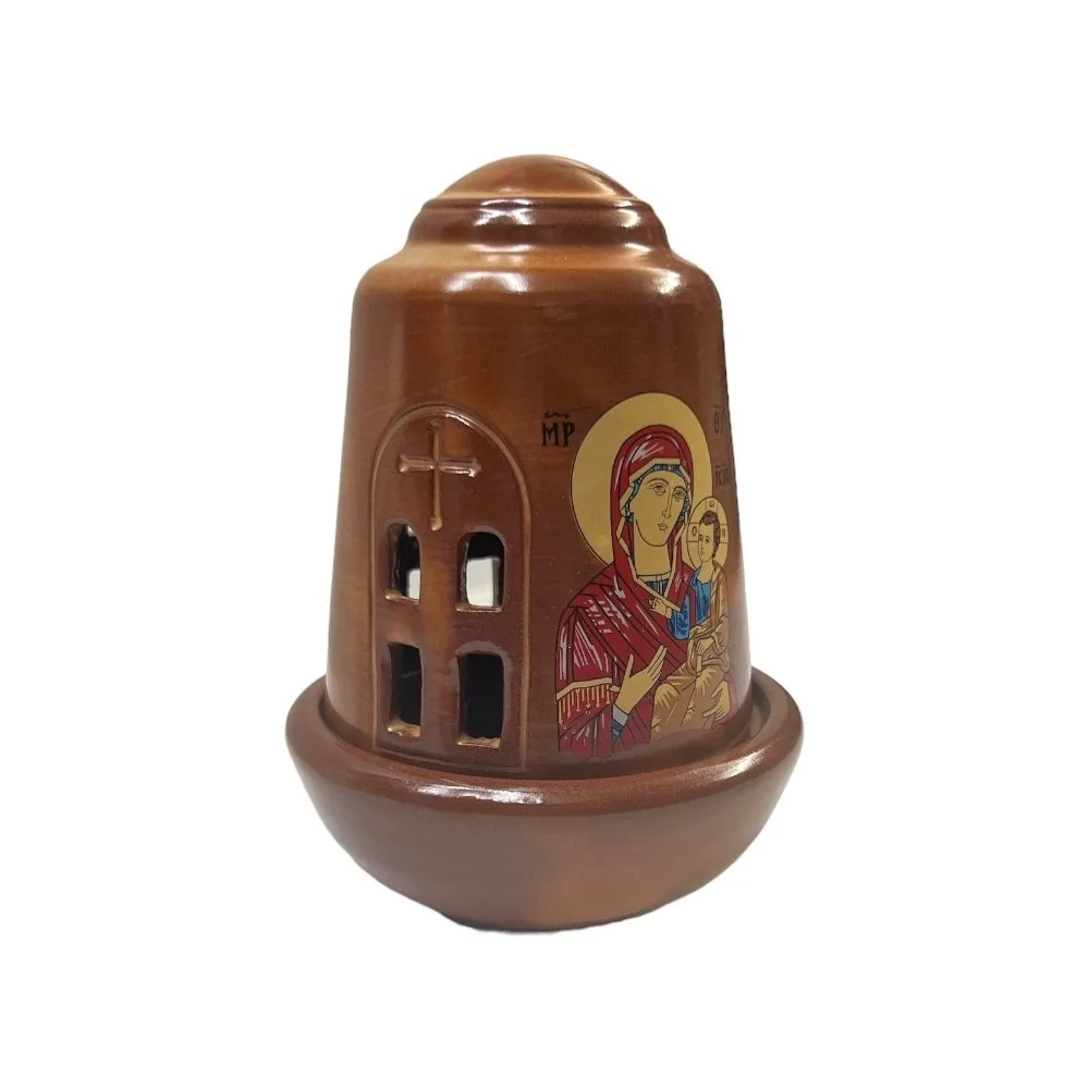 Καντήλι Πήλινο Καφέ