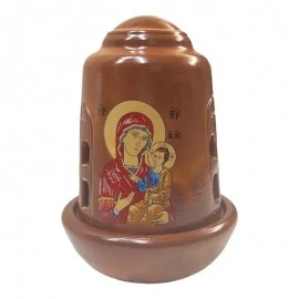 Καντήλι Πήλινο Καφέ