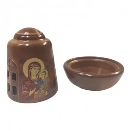 Καντήλι Πήλινο Καφέ