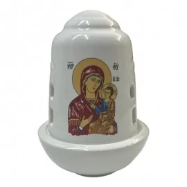 Καντήλι Πήλινο Άσπρο