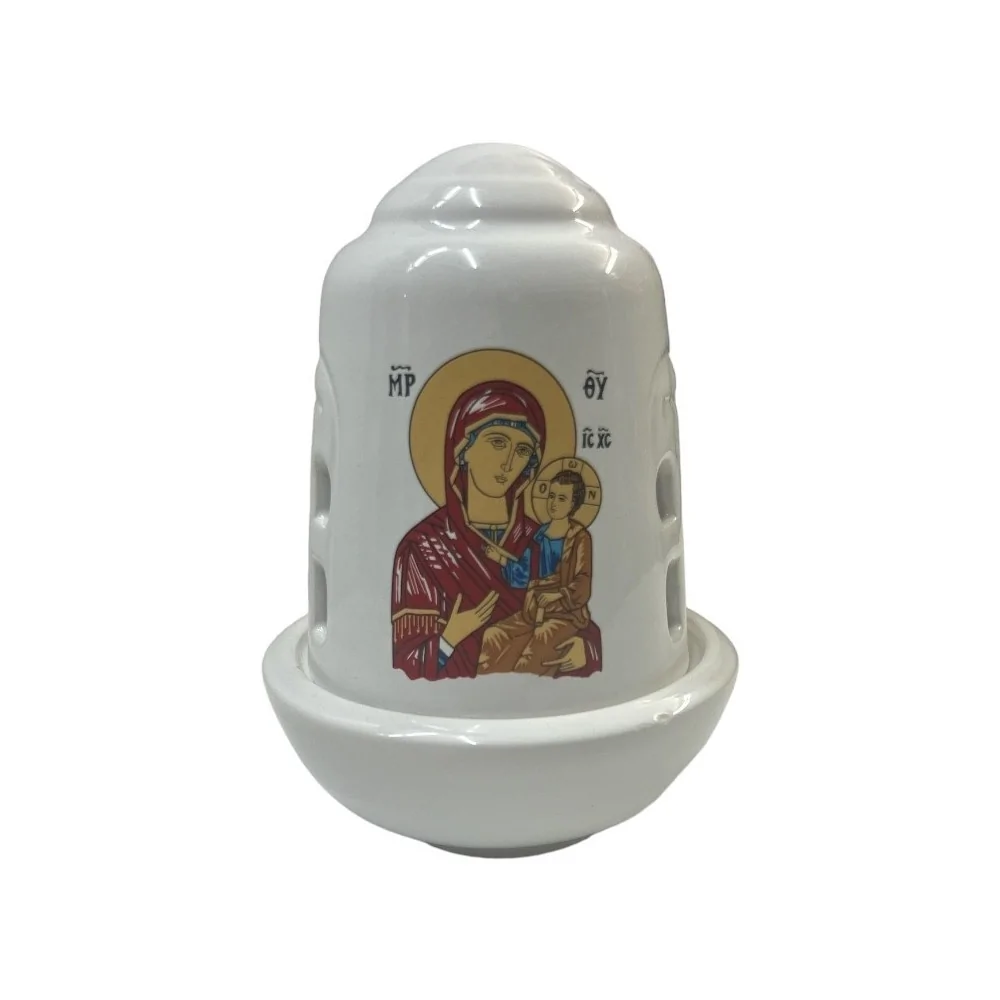 Καντήλι Πήλινο Άσπρο