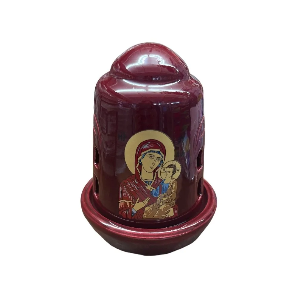 Καντήλι Πήλινο Μπορντώ