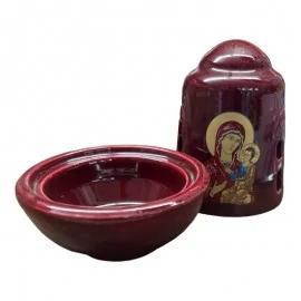 Καντήλι Πήλινο Μπορντώ