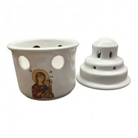 Καντήλι Πήλινο Λευκό