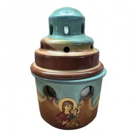 Καντήλι Πήλινο Δίχρωμο