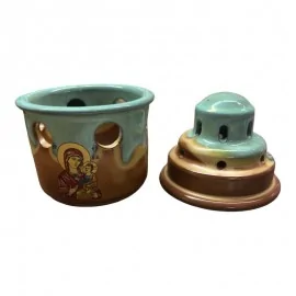 Καντήλι Πήλινο Δίχρωμο