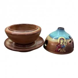 Καντήλι Πήλινο Δίχρωμο