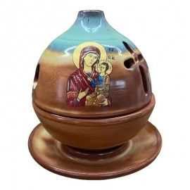 Καντήλι Πήλινο Δίχρωμο