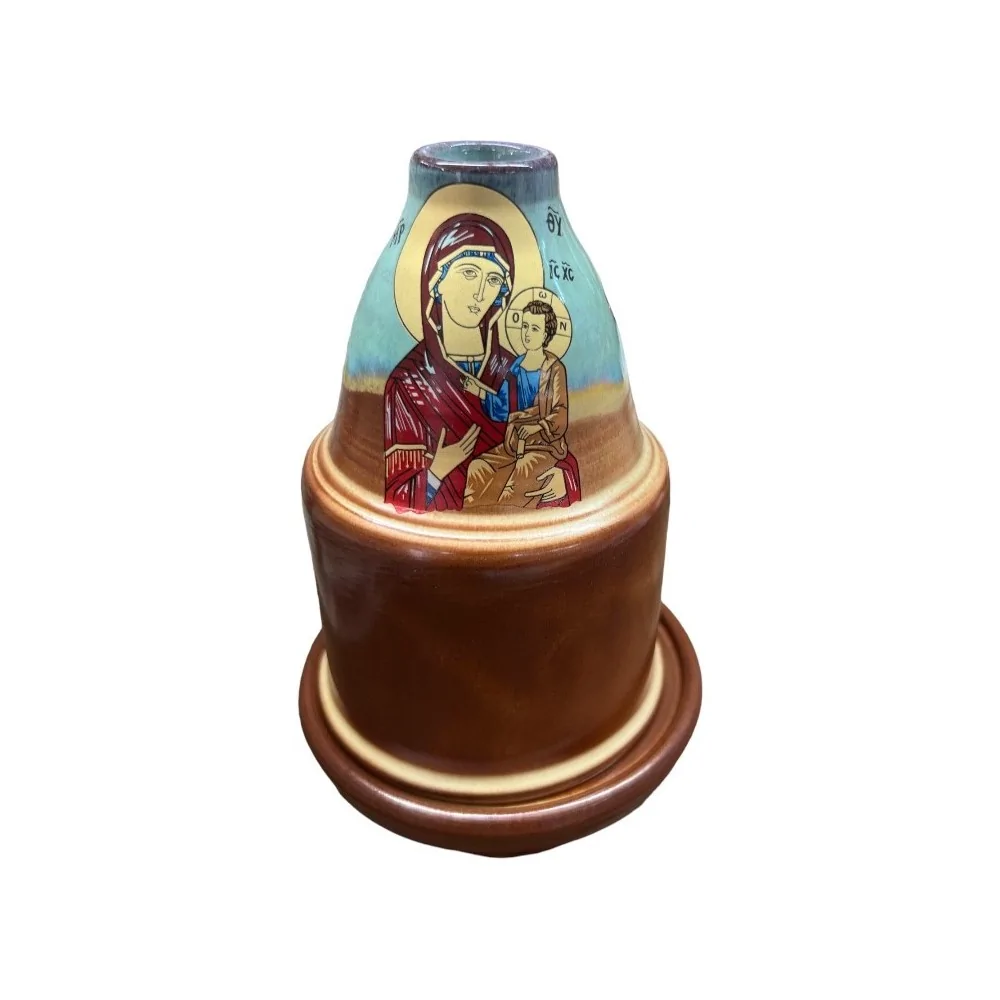 Καντήλι Πήλινο Δίχρωμο