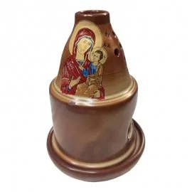 Καντήλι Πήλινο Καφέ