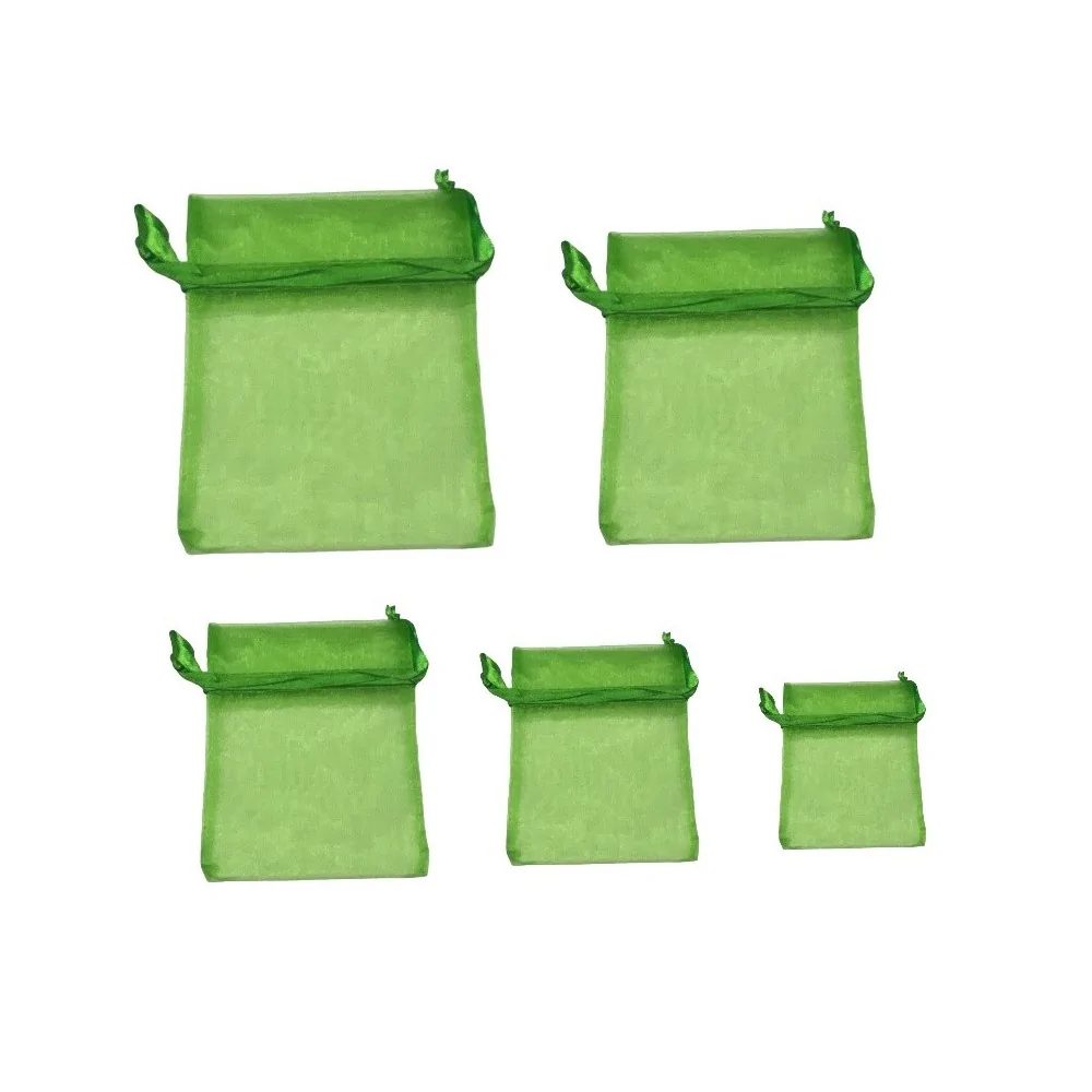 Πράσινο Πουγκιά Οργάντζα Των 10τεμ.