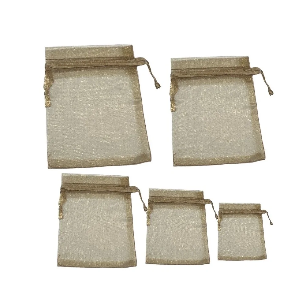 Μπεζ Πουγκιά Οργάντζα Των 10τεμ.