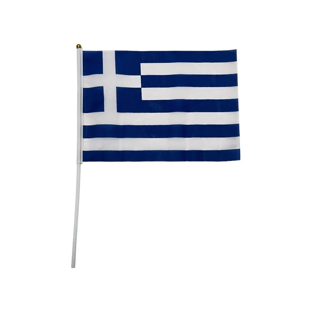 Σημαία Ελληνική Μικρή Πάνινη με λαβή