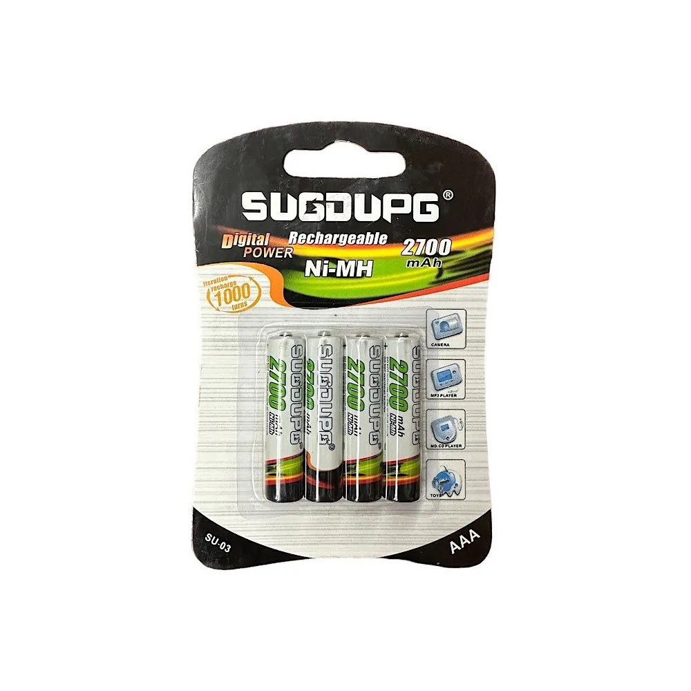 Επαναφορτιζόμενες Μπαταρίες ΑΑΑ Ni-MH 2700mAh