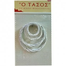 Ξύλινα Στεφάνια Λευκό