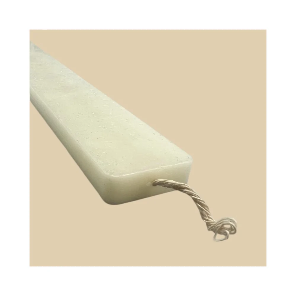 Λαμπάδα Πλακέ Λευκή Μεγάλη 34 εκ.