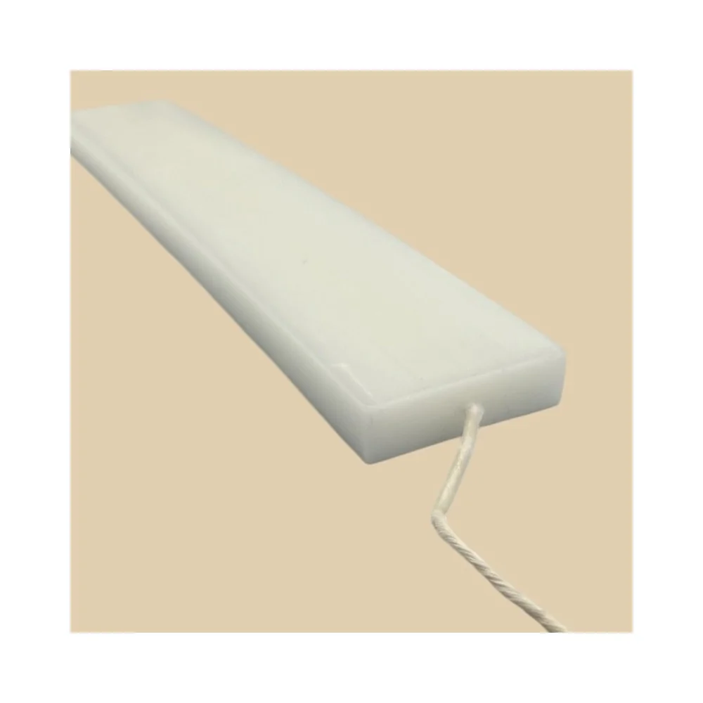 Λαμπάδα Πλακέ Λευκή Μικρή 25 εκ.