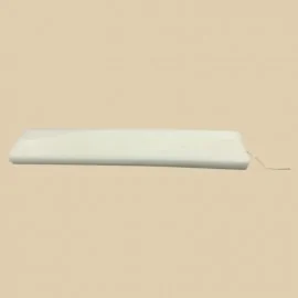 Λαμπάδα Πλακέ Λευκή Μικρή 25 εκ.