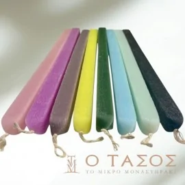 Λαμπάδα Πασχαλινή Τετράγωνη Μεγάλη Ξυστή 38εκ.