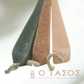 Λαμπάδα Πασχαλινή Τετράγωνη Μικρή Ξυστή 34εκ