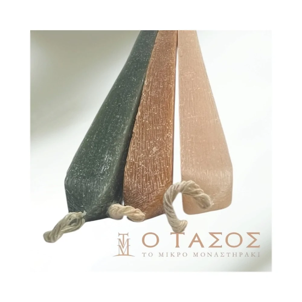 Λαμπάδα Πασχαλινή Τετράγωνη Μικρή Ξυστή 34εκ