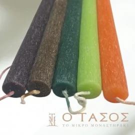 Λαμπάδα Πασχαλινή Στρογγυλή Ξυστή 30εκ.