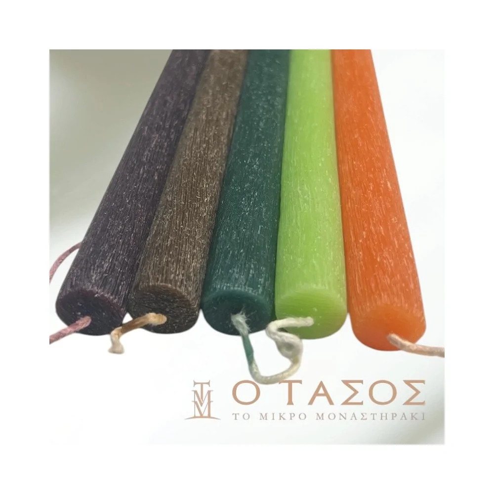 Λαμπάδα Πασχαλινή Στρογγυλή Ξυστή 30εκ.