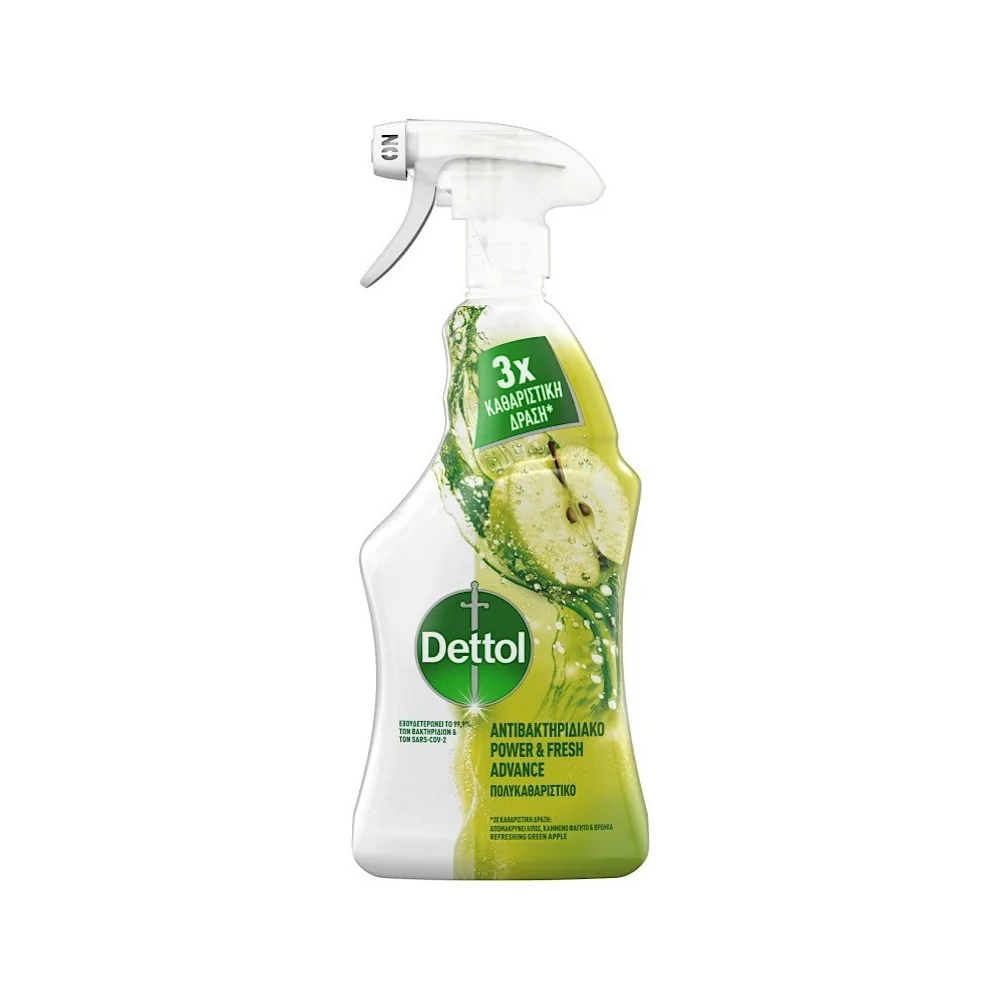 Αντιβακτηριδιακό Καθαριστικό Spray Dettol Πράσινο Μήλο 500ml