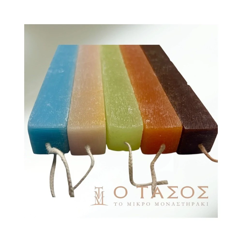 Λαμπάδα Πασχαλινή Τετράγωνη Ξυστή 20εκ.