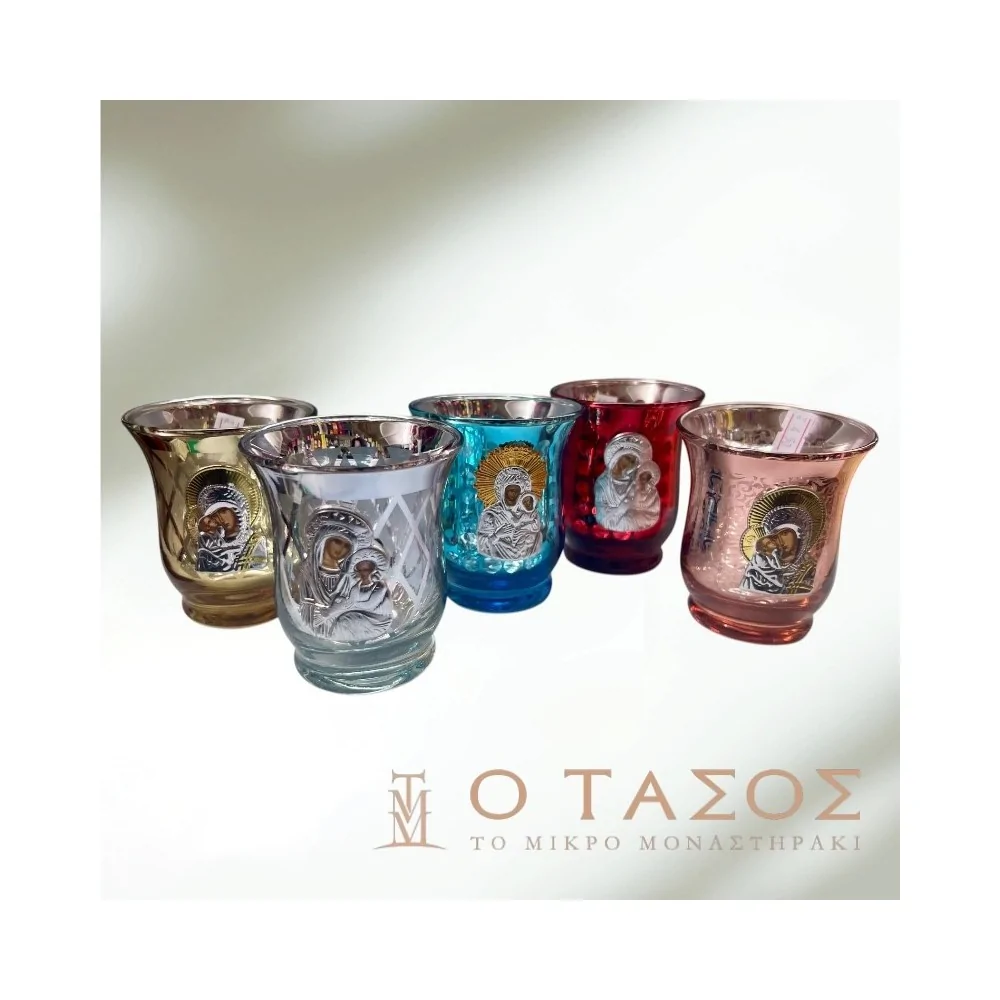 Γυάλινο Καντήλι (5χρωμ.)