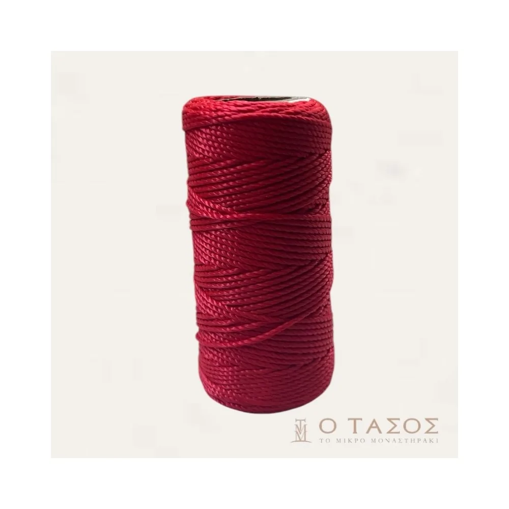 Σπάγκος Νάυλον 100γρ -Κόκκινο